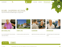 Tablet Screenshot of karl-jaspers-klinik.de